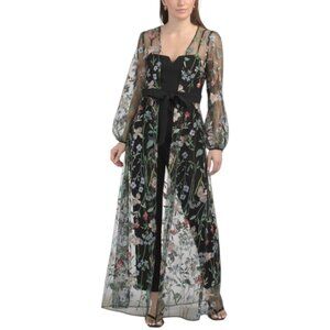 JULIA JORDAN 2pc Embroidered Jacket And Jumpsuit
